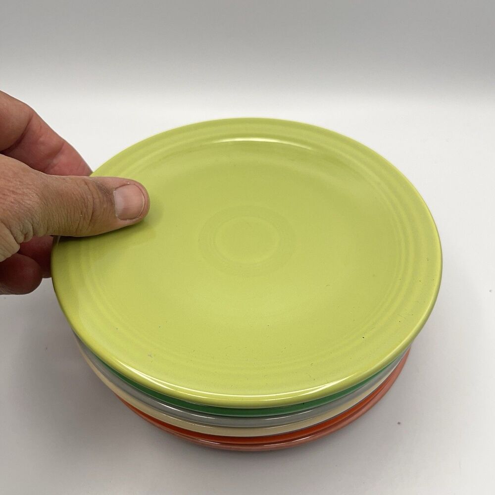 Vintage Mixed Fiesta Bread & Butter Plates 6.25” Colors Lot (8) Genuine HLC USA - Picture 8 of 16